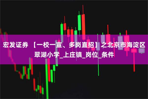 宏发证券 【一校一宣、多岗直招】之北京市海淀区翠湖小学_上庄镇_岗位_条件
